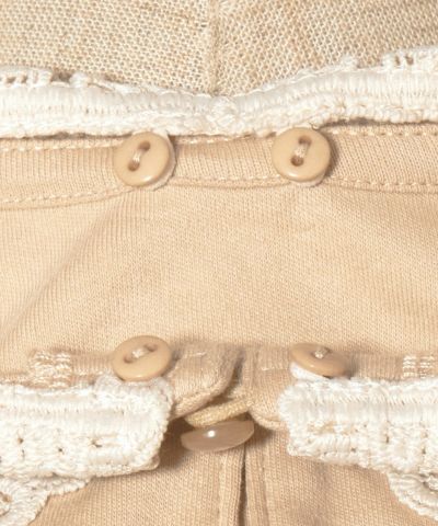 Collar button (light beige)