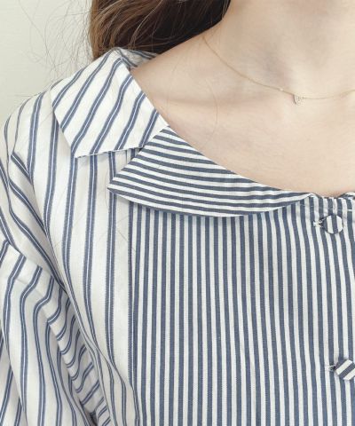 off × blue / collar
