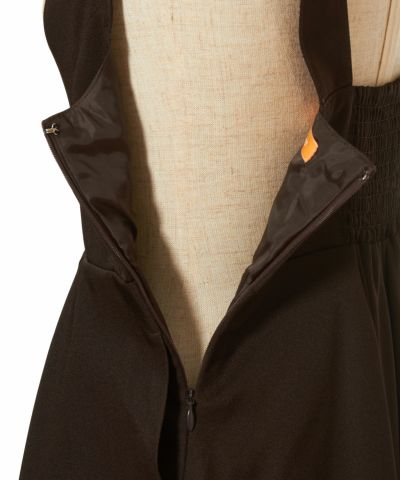 Side zipper (dark brown)