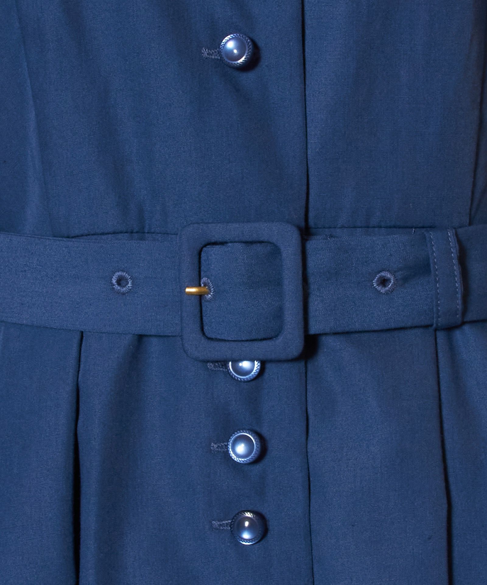 レトロ釦使い開衿シャツワンピース/an another angelus [43BE02g008