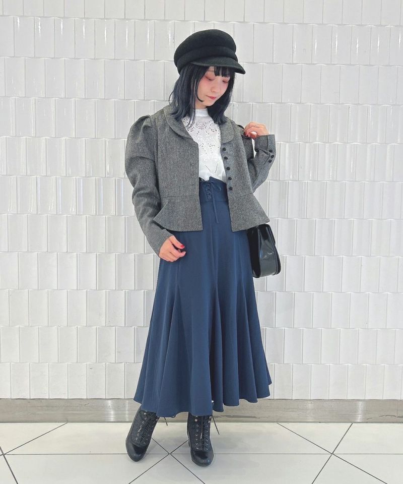 □カットワークヨークブラウス/an another angelus [43BF02j006