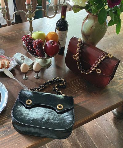 □Double chain handle bag/an another angelus [43BC05a005]