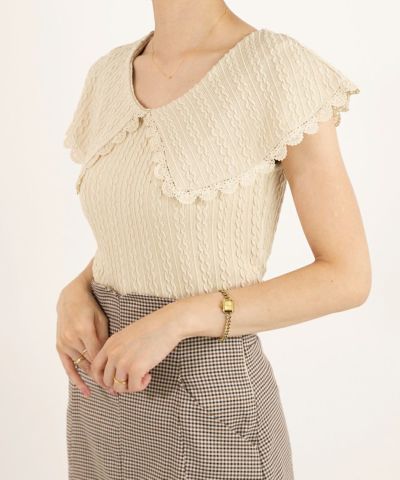 □Big collar cable cut top/an another angelus [43BI02f003]