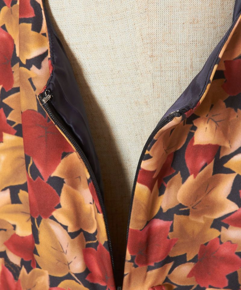 Side zipper (charcoal×yellow)