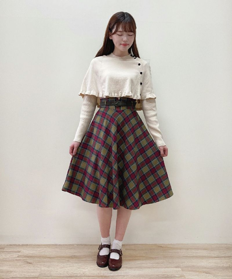 khaki×red / 166cm