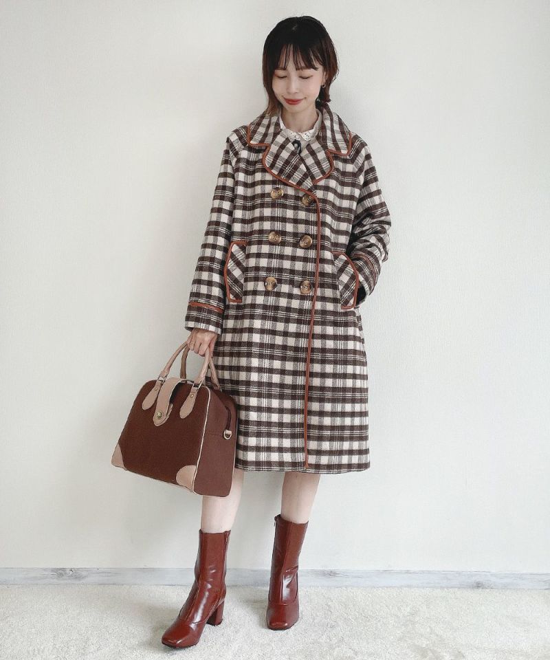 brown×white / 158cm