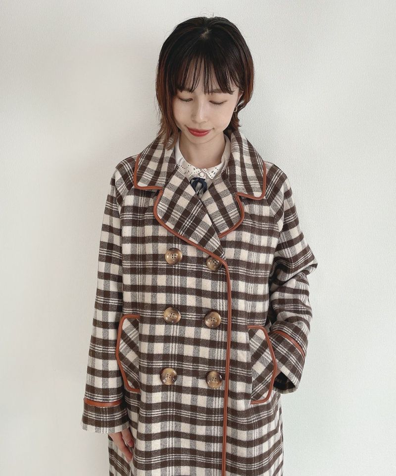 brown×white / 158cm