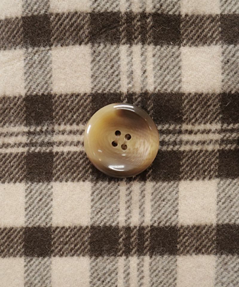 ボタン (brown×white)