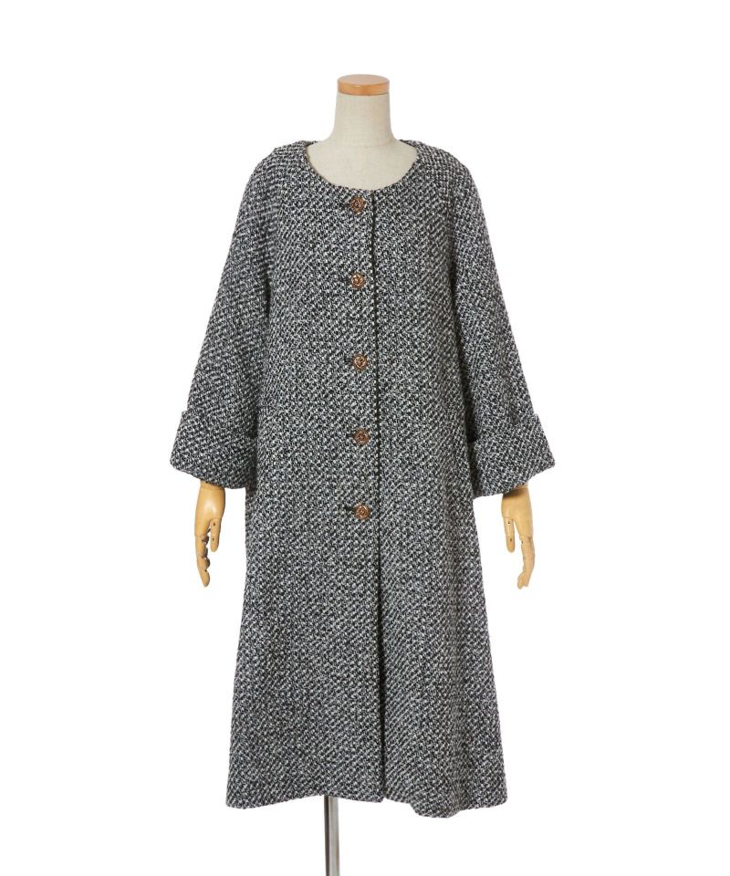 Coat only (black×white)