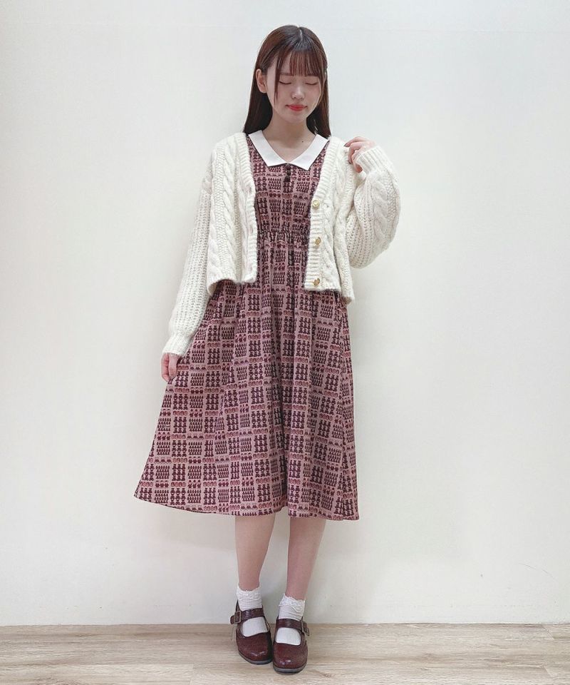 beige×brown / 166cm