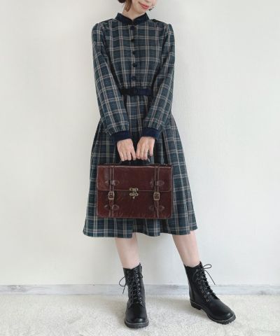blue green × navy / 158cm