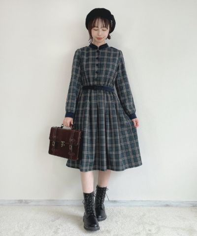 blue green × navy / 158cm