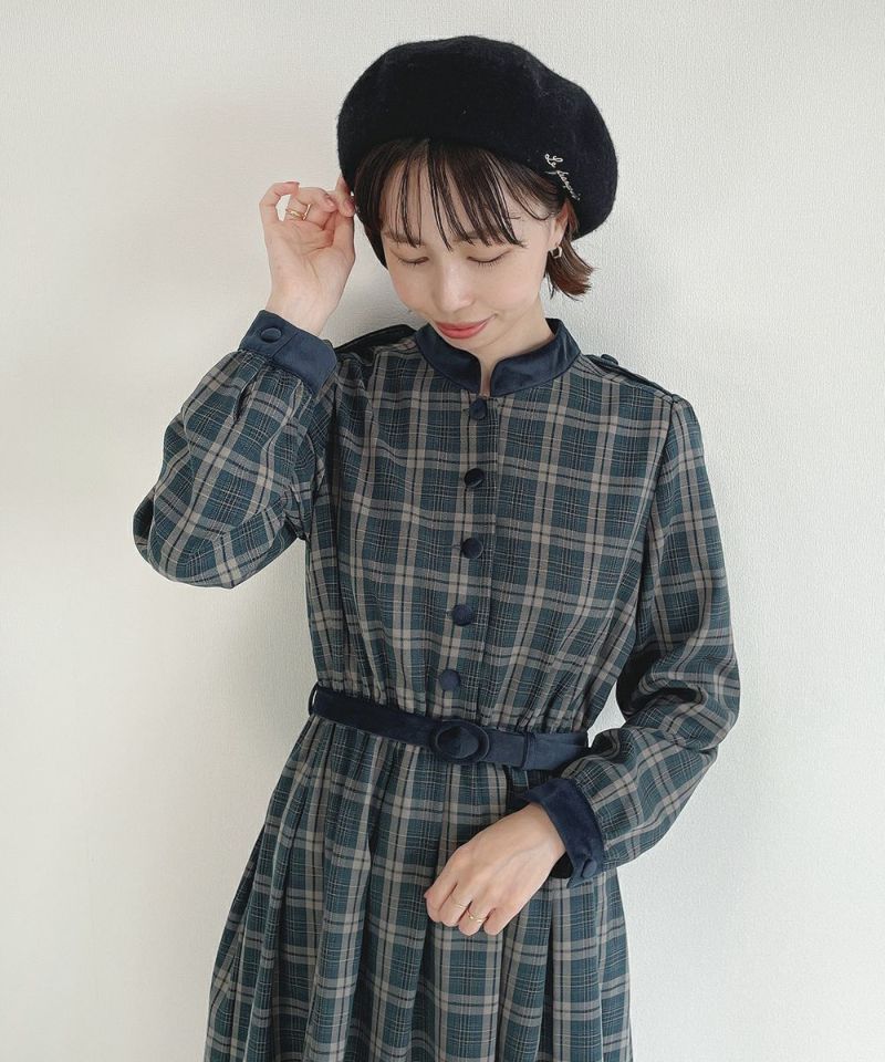 blue green × navy / 158cm