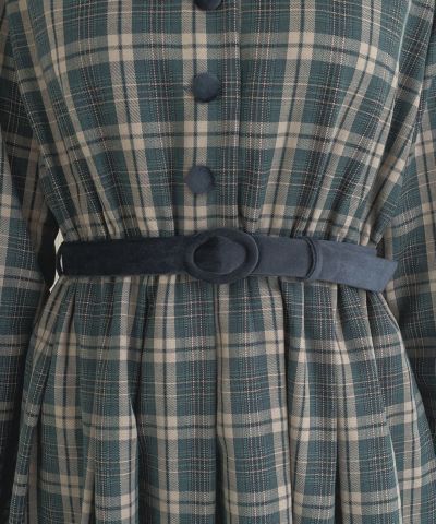 blue green × navy / 158cm