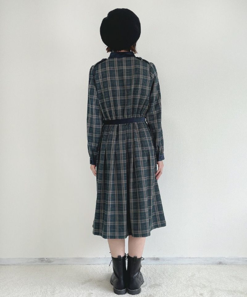 blue green×navy / 158cm