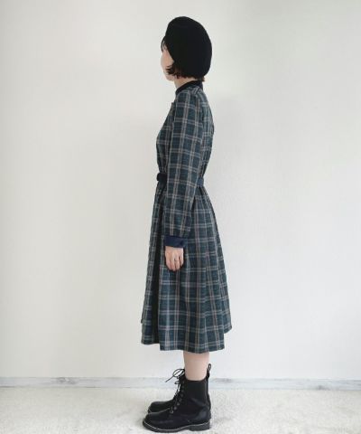 blue green × navy / 158cm