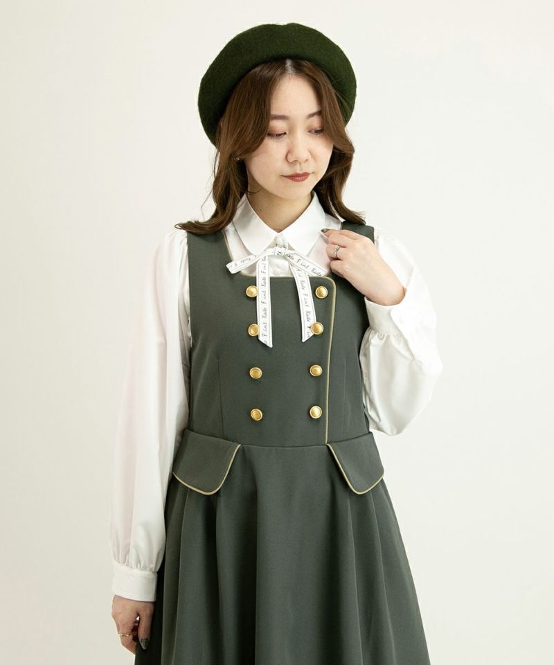 ドアマン風ダブル釦ジャンパースカート/F i.n.t [44AE04f014] | F