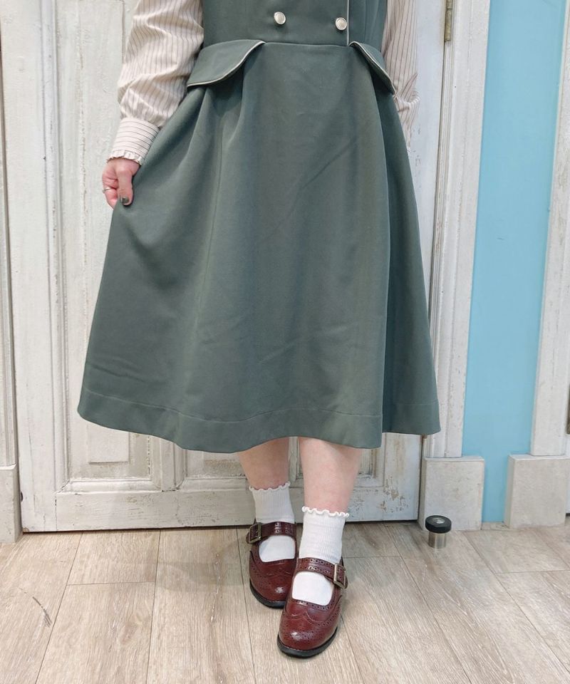 ドアマン風ダブル釦ジャンパースカート/F i.n.t [44AE04f014] | F