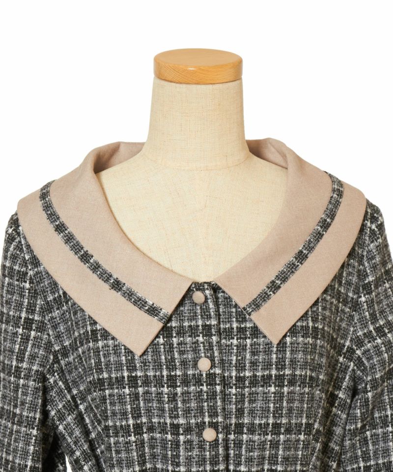 Front up (charcoal×gray)