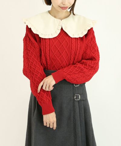 red / 158cm / layered with blouse
