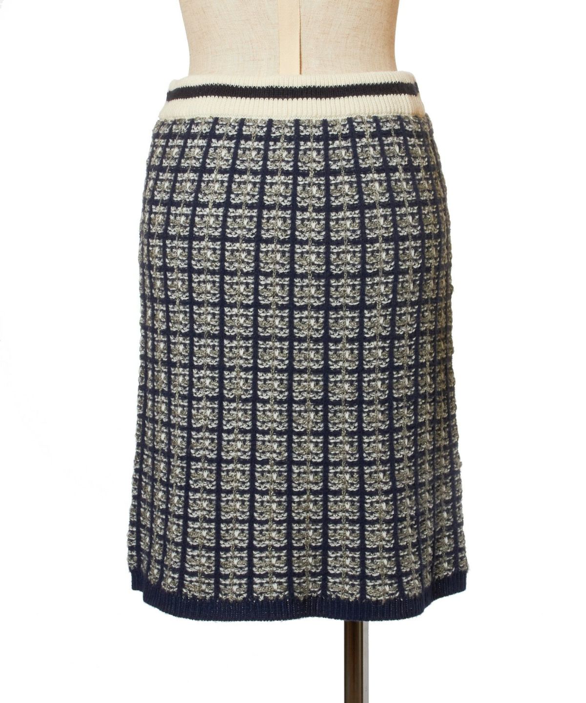 バック (navy×gray)