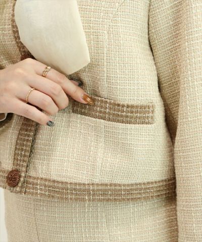 beige×brown / 153cm