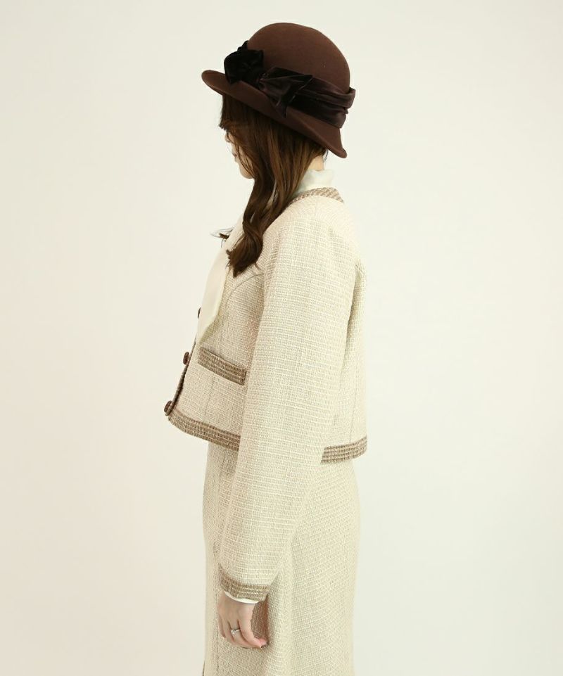 ivory×brown / 153cm