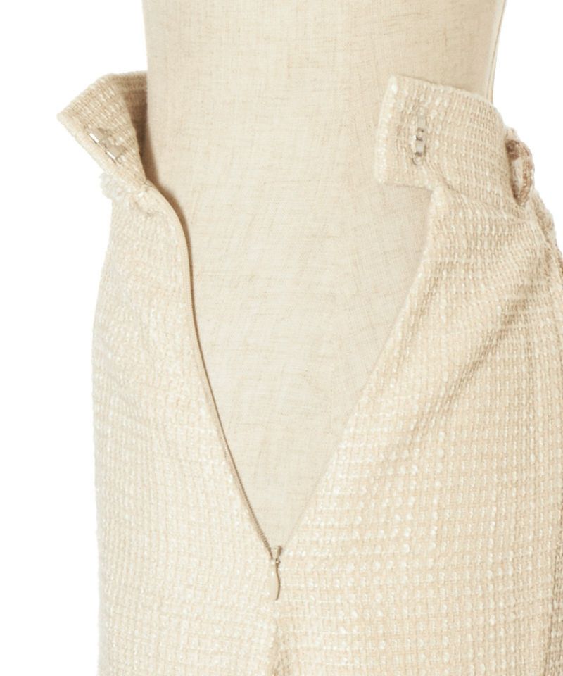 Side fastener (beige×brown)