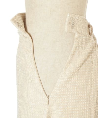 Side fastener (beige×brown)