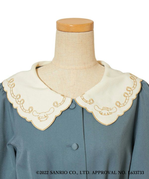 Fi.n.t 限定 シナモン 刺繍ワンピース サンリオキャラクター『シナモロール』とのコラボアイテムが登場