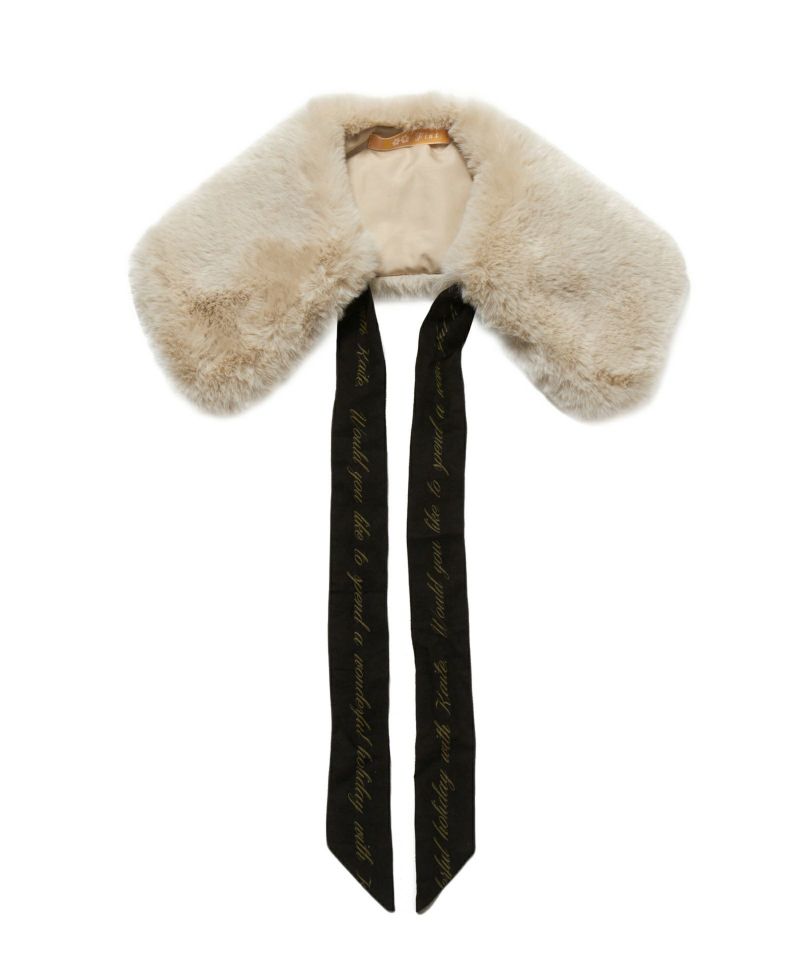 When the ribbon is untied (ivory×black)