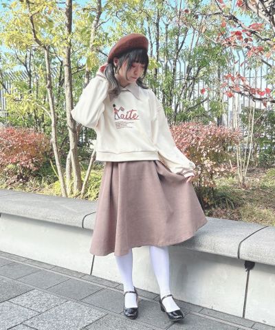 ivory / 148cm / layered with blouse