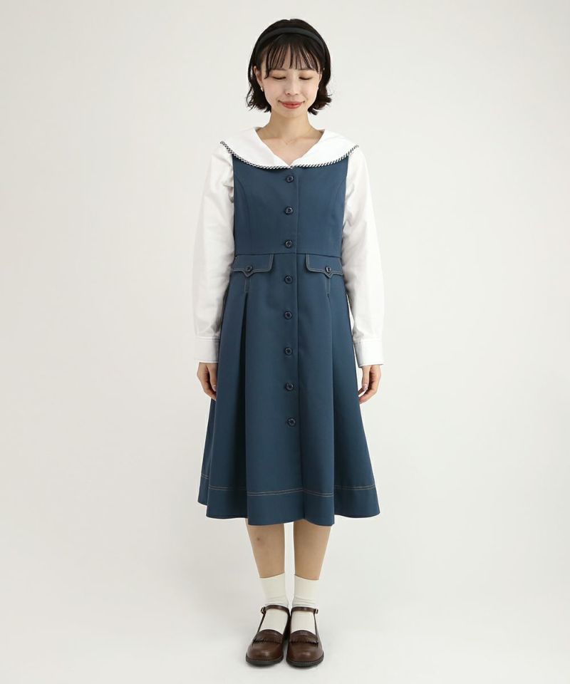 blue green / 158cm / wearing only one piece