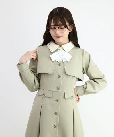 light khaki / 162cm / layered with blouse