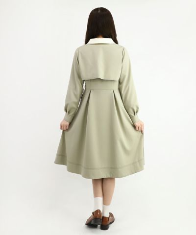 light khaki / 162cm / layered with blouse