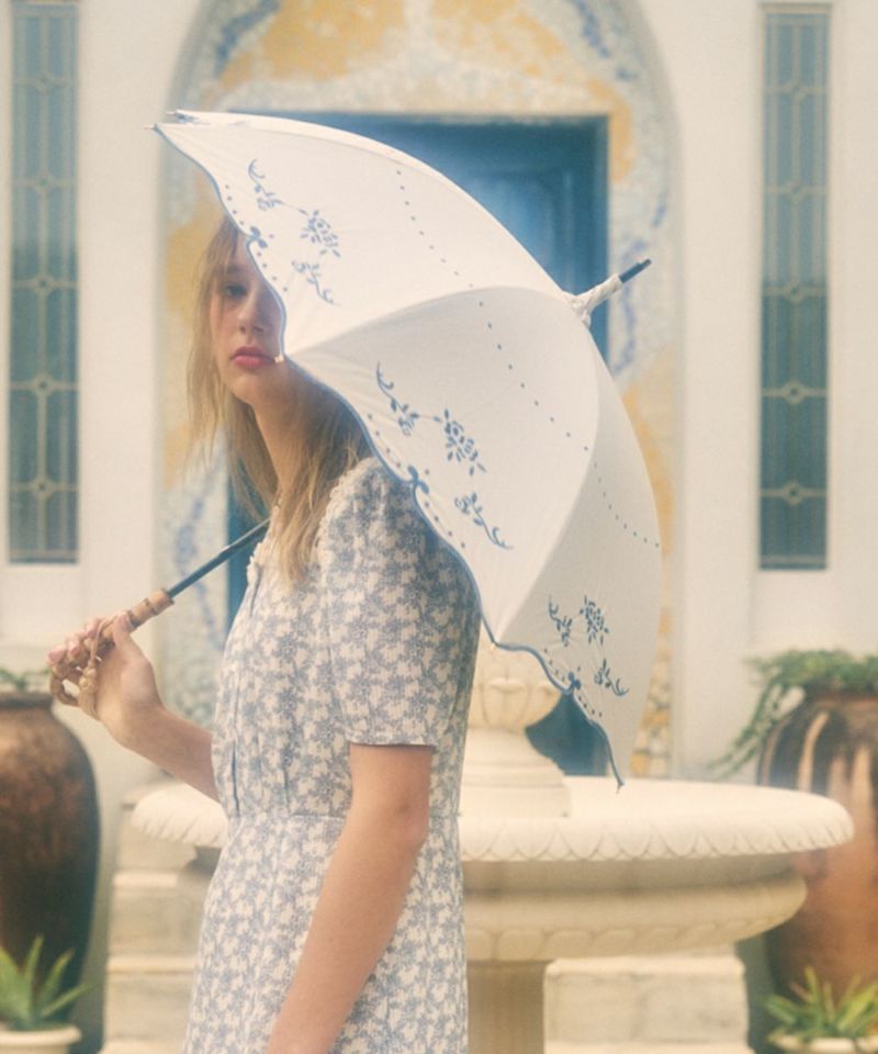 ivory × blue