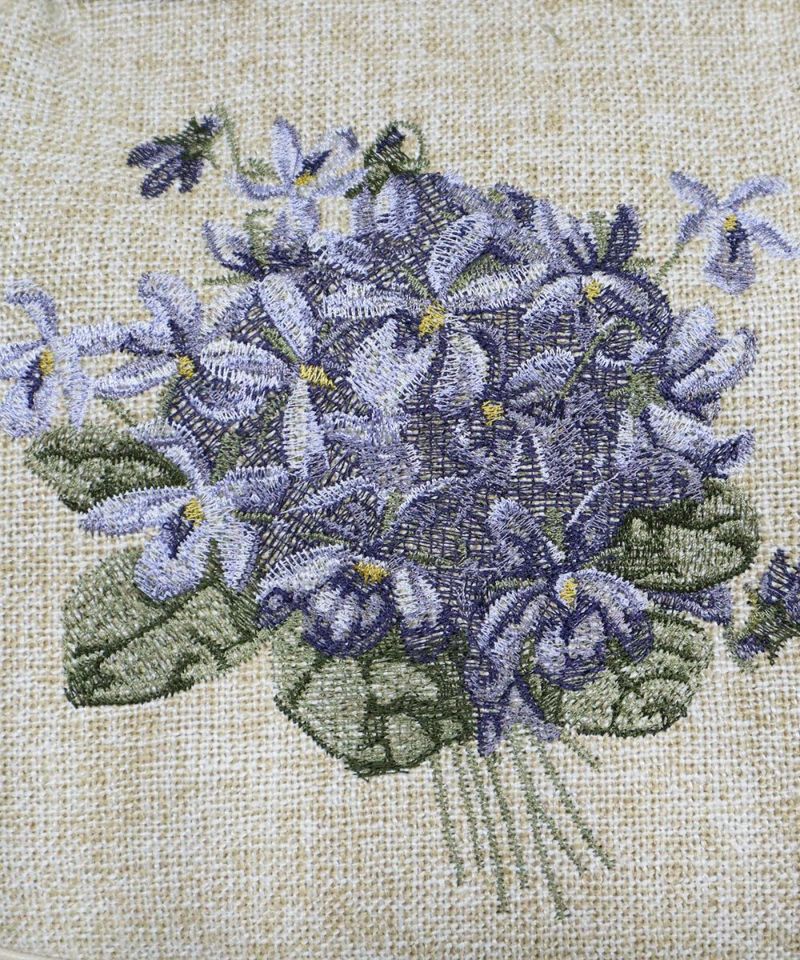 Embroidery up (blue×white)