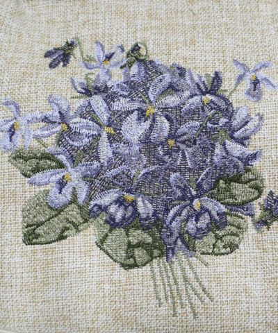 Embroidery up (blue×white)