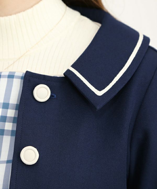 navy×white / 153cm