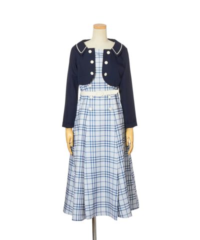 navy×white