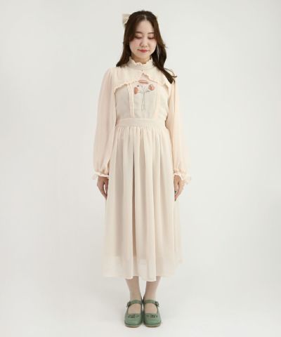 ポピーブーケ刺繍シアーワンピース/F i.n.t [45AE02j002] | F