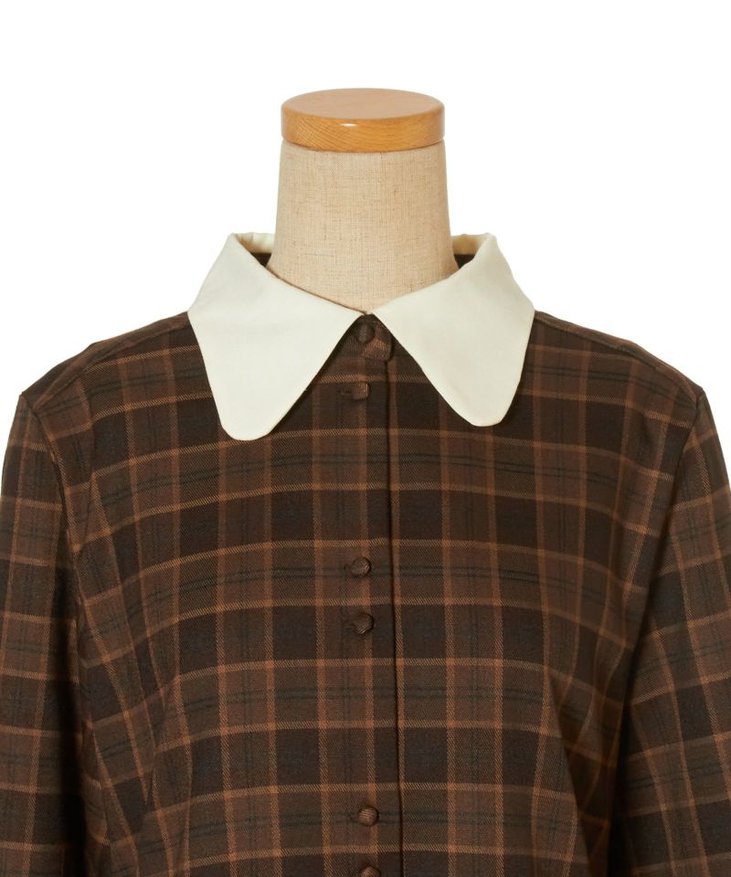 Front up (beige x brown)