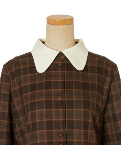 Front up (beige x brown)