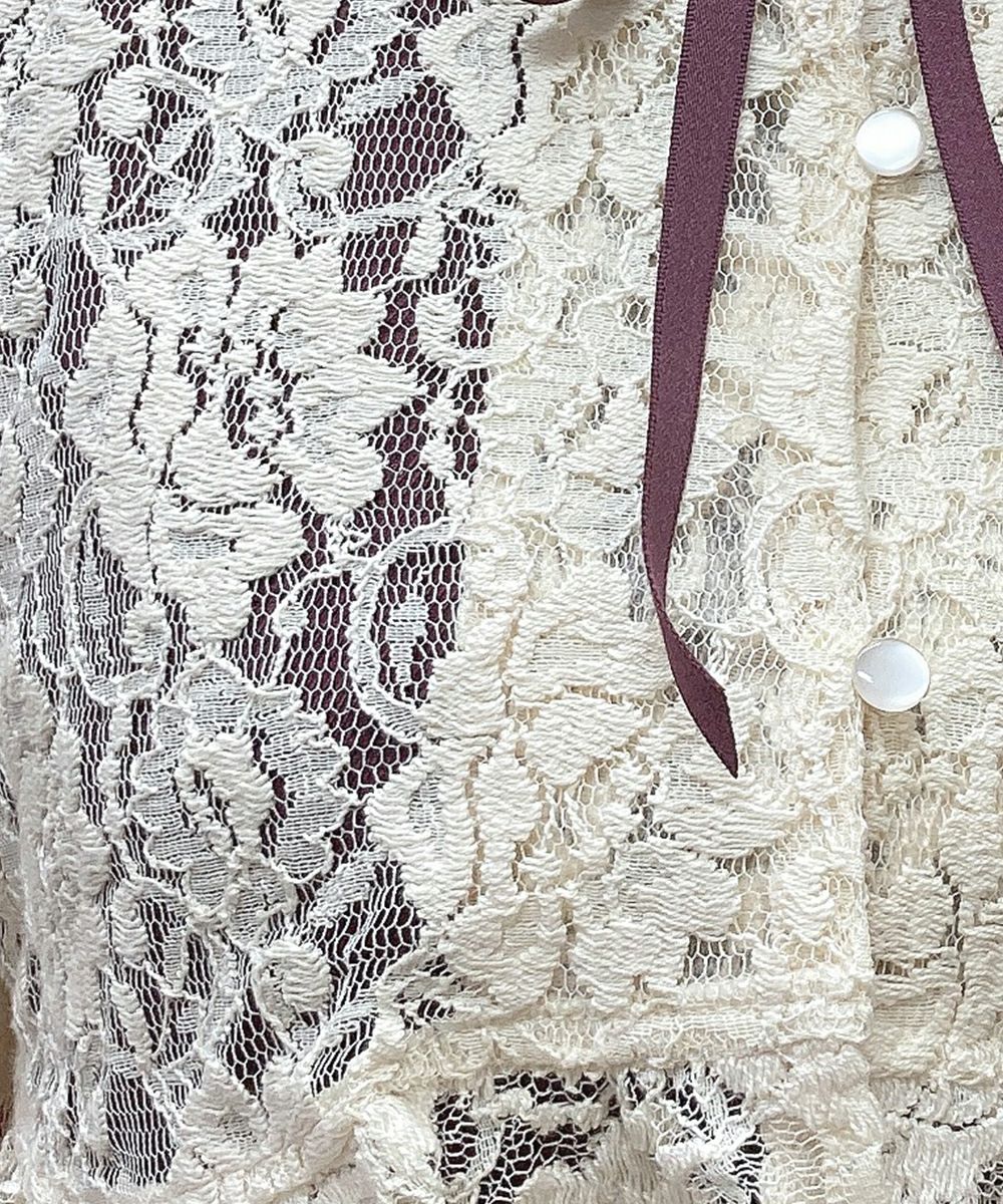 レースレイヤードナローフレアージャンパースカート/an another