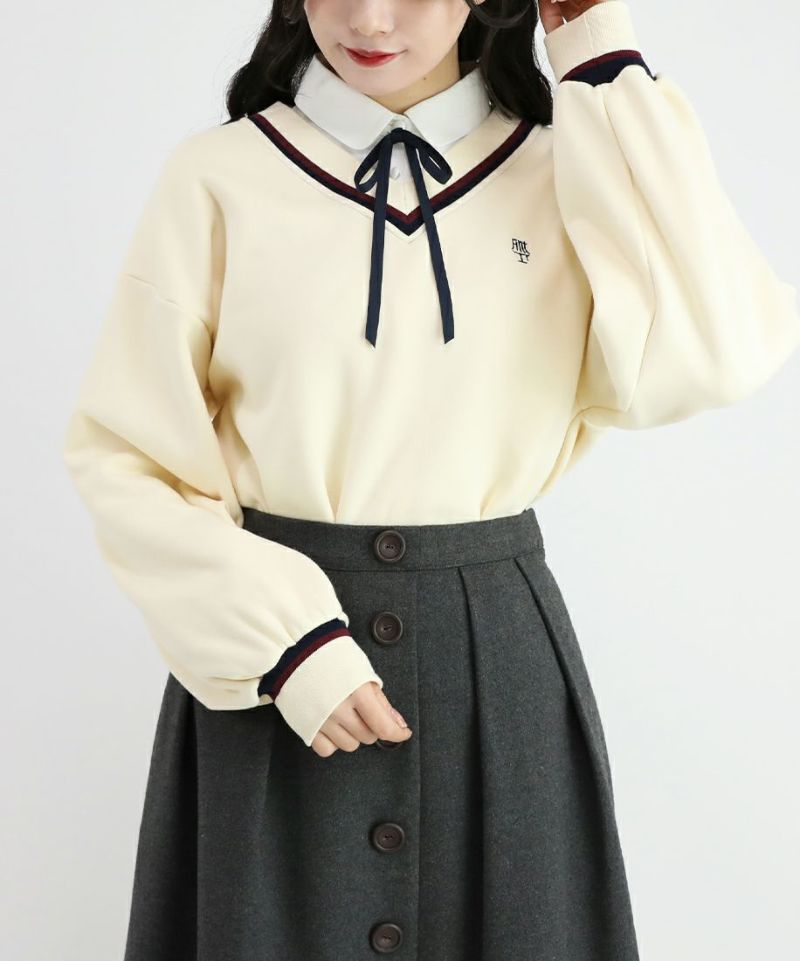 □チルデン風腰丈スウェットプルオーバー/F i.n.t [45AI03j003] | F