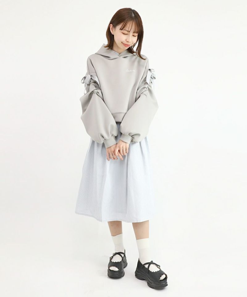 light gray×white / 158cm