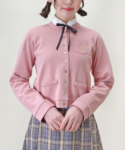 □エンブレム刺繍カットソーカーディガン/F i.n.t [45AI05j006 □エンブレム刺繍カットソーカーディガン/F i.n.t [45AI05j006
