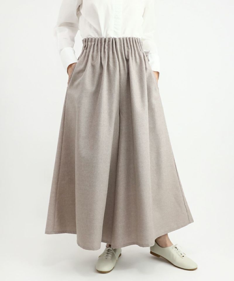新品未使用　LE MELANGE リネンワイドパンツ　F リネンライクイージーワイドパンツ/COUPE LE COEUR [45PH03p002