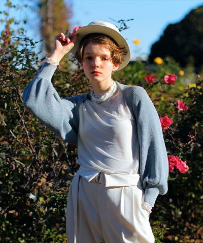 Sleeve Knit Cardigan/COUPE LE COEUR [45PJ06j001]