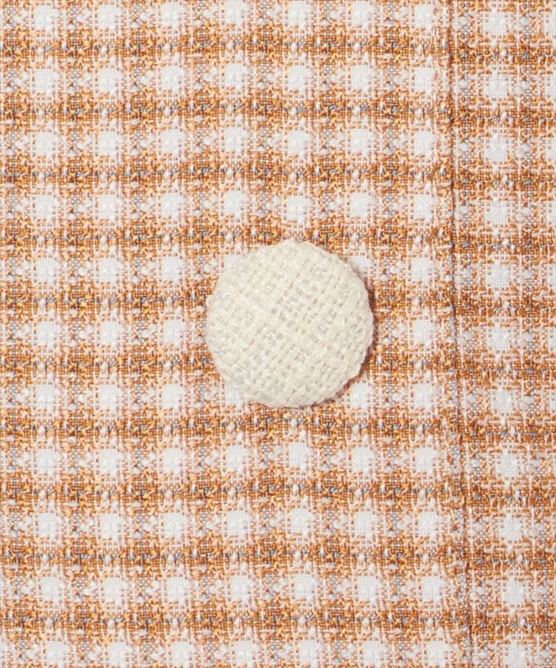button (orange x white)